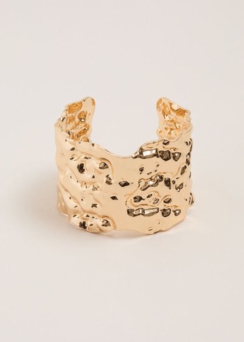 Phase Eight Gold Hammered Cuff Jewellery Gold USA | 4763052-DP